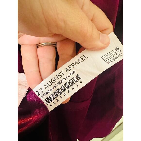 ENDLESS ROSE Purple Crepe Front Button Closure Jacket Blazer Size Medium - Picture 13 of 15